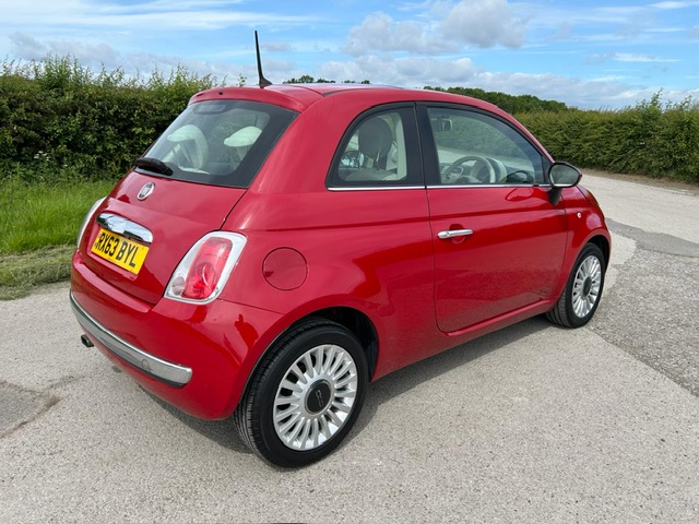 FIAT 500 LOUNGE, 1.2. 13-63 PLATE - Image 2