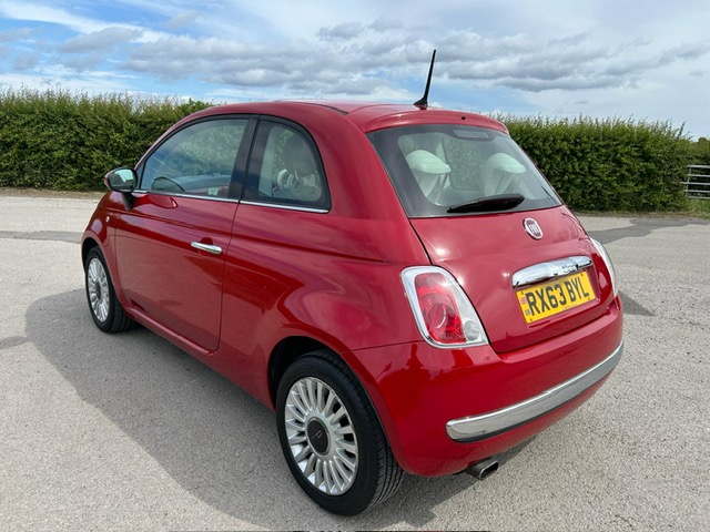 FIAT 500 LOUNGE, 1.2. 13-63 PLATE - Image 3